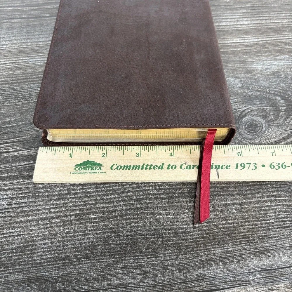 Holy Bible CSB Christian Standard Brown LeatherTouch UltraThin Holman Text